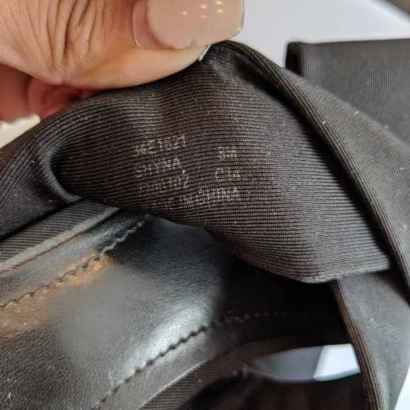 Calvin Klein platform cross strap wedges black sandals y2k 90s - Picture 4 of 6